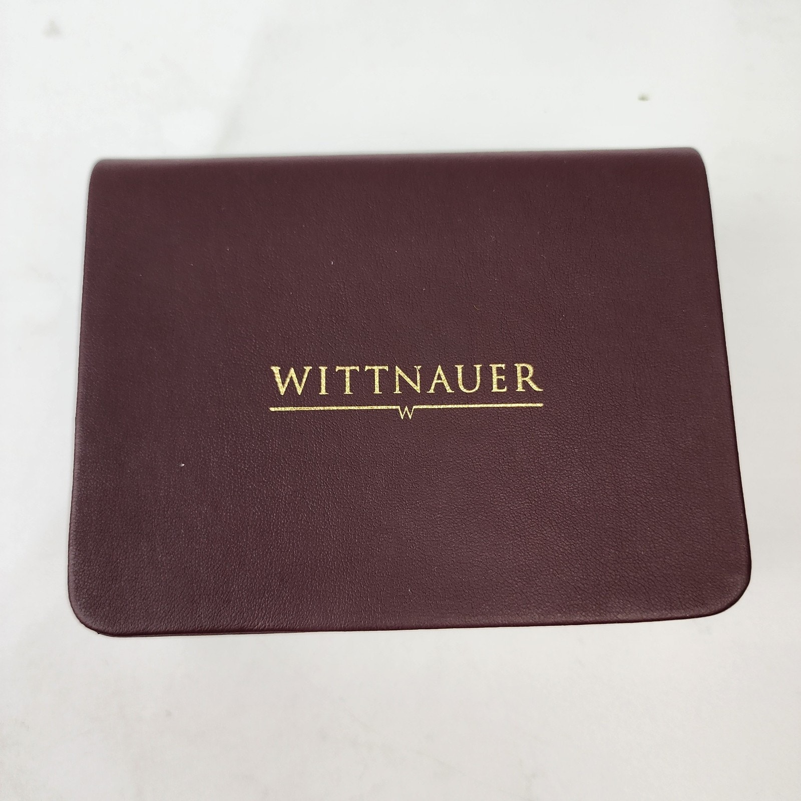 Wittnauer Burgundy Maroon Presentation Watch Box Swiss Made Display Box Only